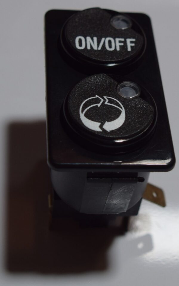 INTERRUPTOR PULNSATE DOBLE  28.5x52.6mm black 1NO/1C ON/OF 250V
