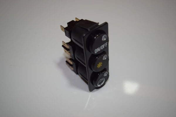 INTERRUPTOR PULSANTE DOBLE 28.5x77.5mm black